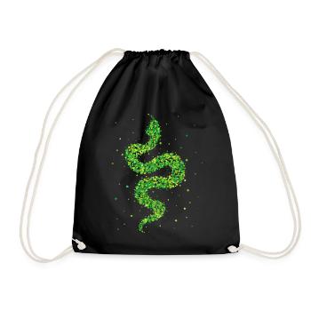 Serpent Serpents Terrarium Amoureux des serpents - Sac de sport léger - noir - Devant