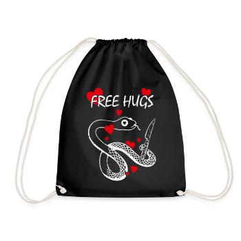 Gratuit Hugs Constrictor Serpents Boa Python - Sac de sport léger - noir - Devant