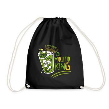 Cocktail Lover Alcohol Drinker Liquor Shot - Drawstring Bag - black - Front