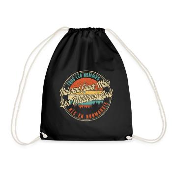 Tous Les Hommes Naissent Égaux Mais Les Meilleurs - Drawstring Bag - black - Front