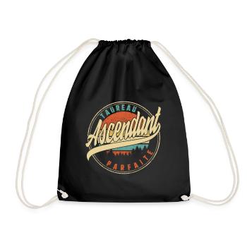 Taureau Ascendant Parfaite Humour T Shirt copy - Drawstring Bag - black - Front