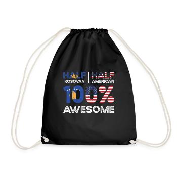 Kosovar American Patriot États-Unis - Sac de sport léger - noir - Devant