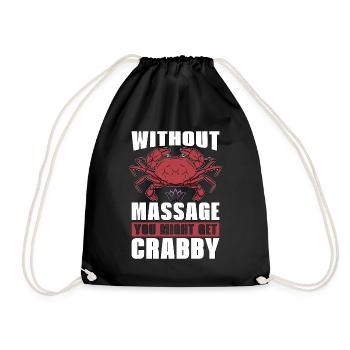 Massothérapeute sans massage vous pourriez physio - Sac de sport léger - noir - Devant