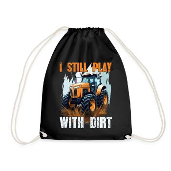 Je suis toujours avec Dirt Traktor Farmer Bauer - Sac de sport léger - noir - Devant