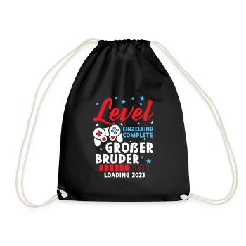Großer Bruder 2023 Loading Complete Gamer - Turnbeutel - Schwarz - Vorne
