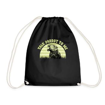 Perruche Perroquet Perroquet Propriétaire - Sac de sport léger - noir - Devant