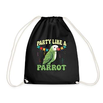 Perruche Perroquet Perroquet Propriétaire - Sac de sport léger - noir - Devant