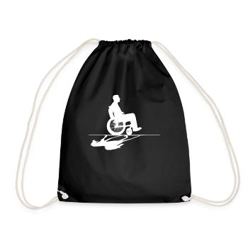 Fauteuil roulant Fauteuil roulant Handicap Drôle - Sac de sport léger - noir - Devant