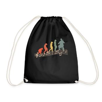 Violoncelliste Musicien Collo Music Vintage - Sac de sport léger - noir - Devant