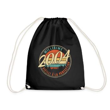Millésime 2004 Vieilli À La Perfection Humour T - Drawstring Bag - black - Front