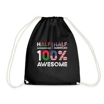 Madagascar American Patriot USA cultivé - Sac de sport léger - noir - Devant