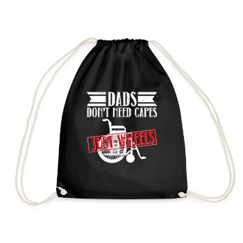 Fauteuil roulant Fauteuil roulant Handicap Drôle - Sac de sport léger - noir - Devant
