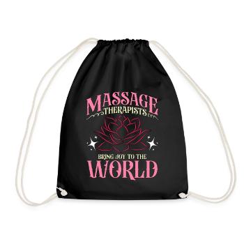 Les massothérapeutes apportent de la joie au monde physio - Sac de sport léger - noir - Devant