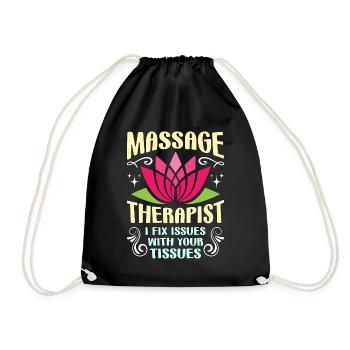 Massothérapeute Je résous les problèmes de physiothérapie - Sac de sport léger - noir - Devant