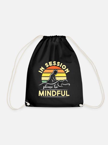 Massage Therapist In Session Please Be Reflexology - Turnbeutel - Schwarz