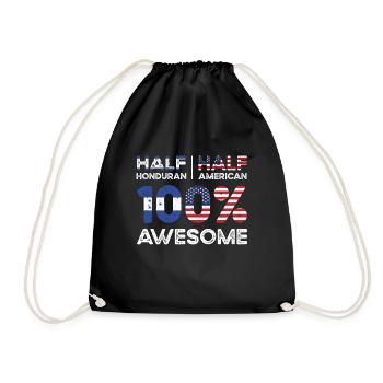 Hondurien American Patriot États-Unis - Sac de sport léger - noir - Devant