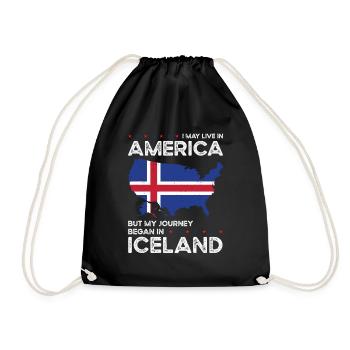 Islandais American Patriot USA cultivé - Sac de sport léger - noir - Devant