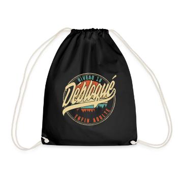 Niveau 18 Débloqué Enfin Adulte Humour T Shirt - Drawstring Bag - black - Front