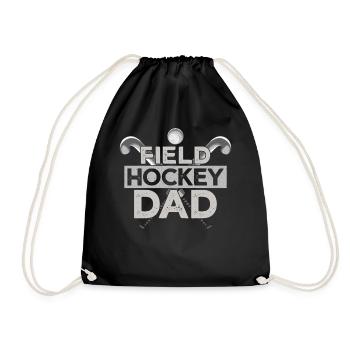 Field Hockey Dad Field Hockey Dad - Turnbeutel - Schwarz - Vorne