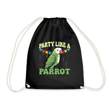 Perruche Perroquet Perroquet Propriétaire - Sac de sport léger - noir - Devant