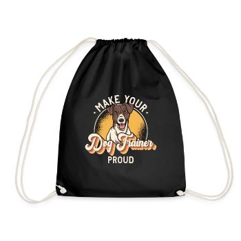 Service Dog Trainer Make Your Dog Training Lover - Drawstring Bag - black - Front