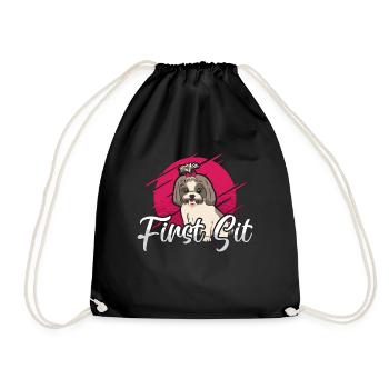 Dresseur de chiens d’assistance Premier entraîneur d’école pour animaux de compagnie assis - Sac de sport léger - noir - Devant