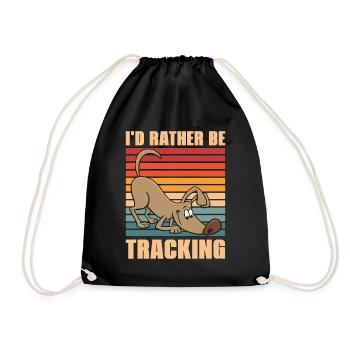 Service Dog Trainer I'd Rather Be Dog Training - Drawstring Bag - black - Front