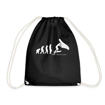 Wingfoil Surfer Wingfoiling Board Evolution - Drawstring Bag - black - Front