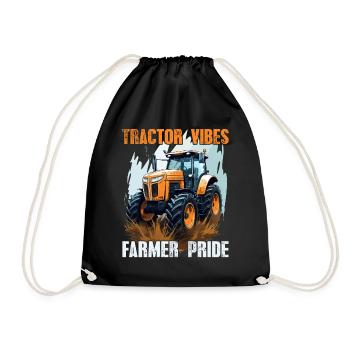 Tractor Vibes Farmer Pride Traktor Landwirt Bauer - Sac de sport léger - noir - Devant