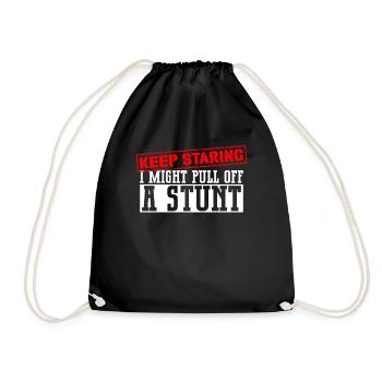 Wheelchair Wheelchair Disability Funny - Drawstring Bag - black - Front