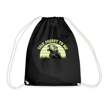 Perruche Perroquet Perroquet Propriétaire - Sac de sport léger - noir - Devant