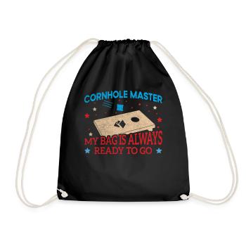 Cornhole Master My Bag Is Always Ready To Go - Turnbeutel - Schwarz - Vorne