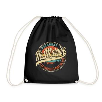Personne Ne M'arrive À La Cheville À Part Ma Bite - Drawstring Bag - black - Front