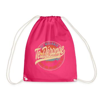 Si Melanie Te Dérange Sache Que Melanie S'en Fout - Drawstring Bag - fuchsia - Front