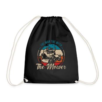 Landscaper The Man The Myth The Mower Landscaping - Drawstring Bag - black - Front