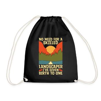 Paysagiste Pas besoin d’un paysagiste qualifié Tondeuse - Sac de sport léger - noir - Devant