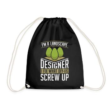 Paysagiste Je suis paysagiste Je répare jardinier - Sac de sport léger - noir - Devant