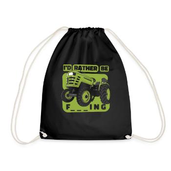 Je préférerais être agriculteur biologique - Sac de sport léger - noir - Devant