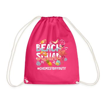 Apotheke Vacation Beach Gruppe - Turnbeutel - Fuchsia - Vorne