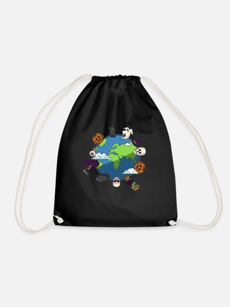 Halloween Party Halloween Earth Halloween Ideas - Turnbeutel - Schwarz