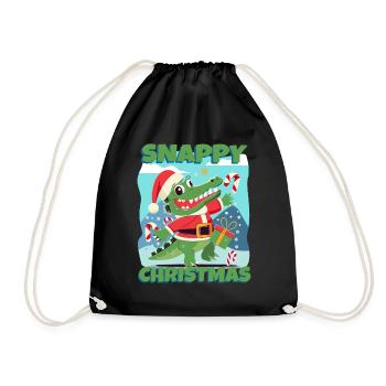 Noël vif - Sac de sport léger - noir - Devant