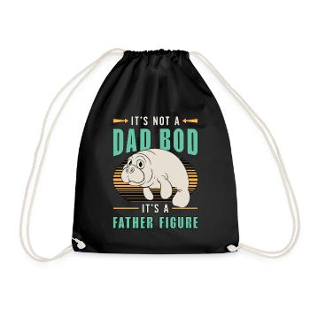 Dugong Ce n’est pas un dad bod, ce sont des animaux marins - Sac de sport léger - noir - Devant