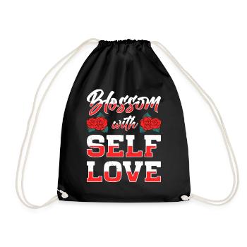 Motivation Self Love Positivity Love You - Drawstring Bag - black - Front
