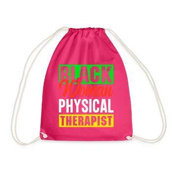 PT Physiotherapie Physiotherapeutin Job - Turnbeutel - Fuchsia - Vorne