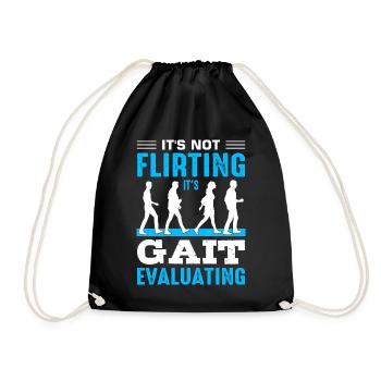 PT Physiotherapy Physiotherapist Job - Drawstring Bag - black - Front