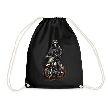 Conception de la Faucheuse de motocross d’Halloween - Sac de sport léger - noir - Devant