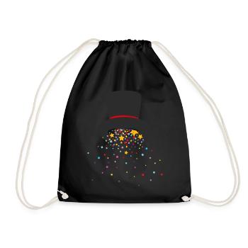 Chapeau de sorcier Illusionniste Spectacle de magie Magicien de scène - Sac de sport léger - noir - Devant