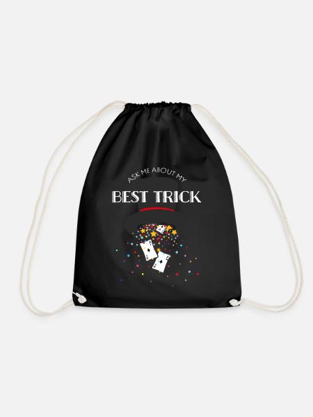Magician Magic Shoe Stage Magician Hobby Magician - Drawstring Bag - black