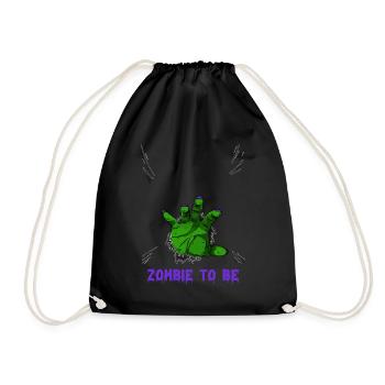ZOMBIE À ÊTRE, COSTUME D’HALLOWEEN - Sac de sport léger - noir - Devant