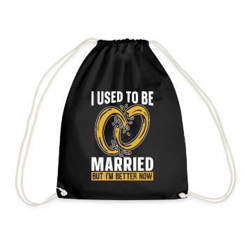 Divorce Attorney I Used To Be Married Conveyancer - Drawstring Bag - black - Front